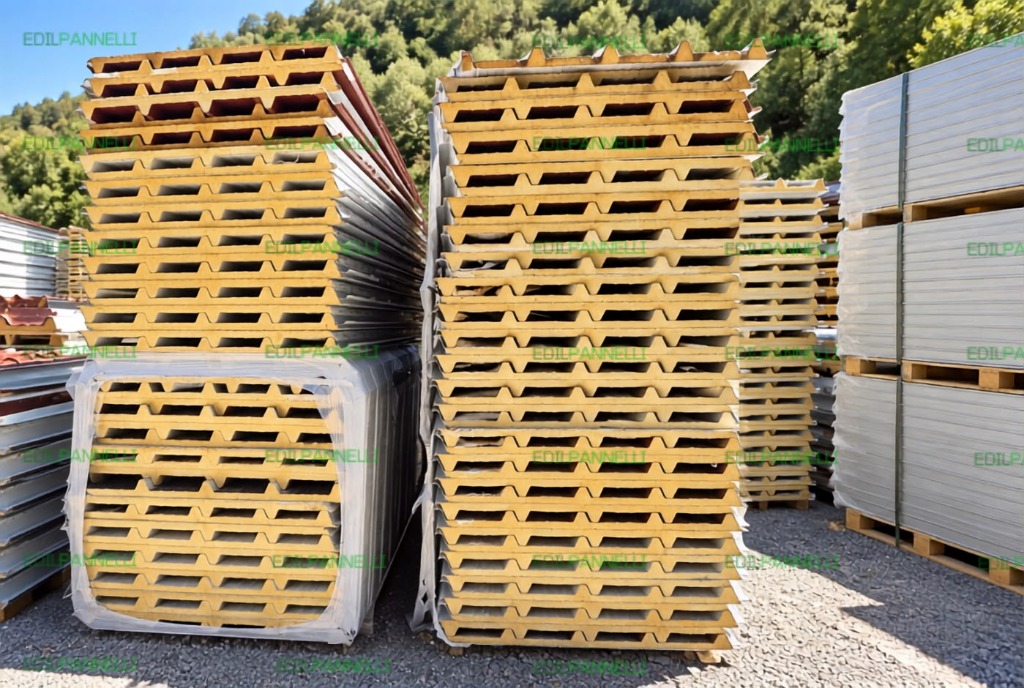 Magazzino Edil Pannelli a Chiusanico Imperia - Stock pannelli coibentati in pronta consegna