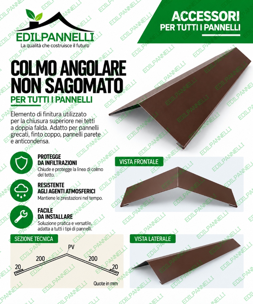COLMO ANGOLARE NON SAGOMATO