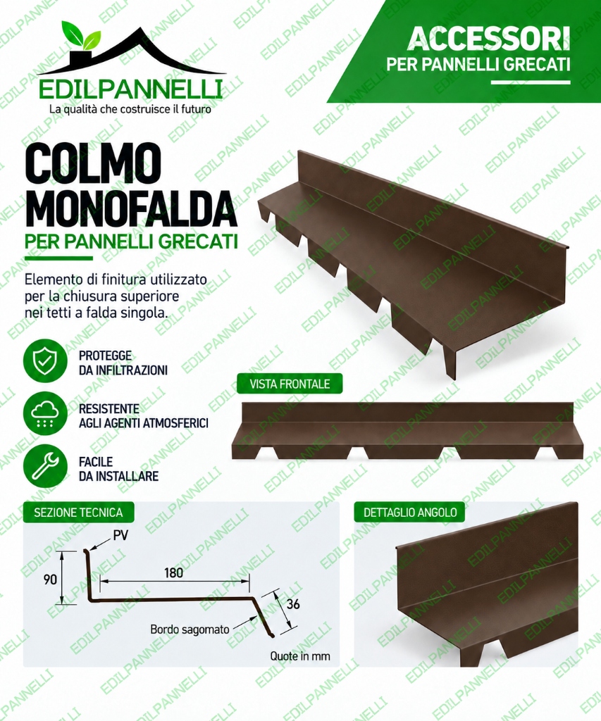 COLMO MONOFALDA – PANNELLI GRECATI
