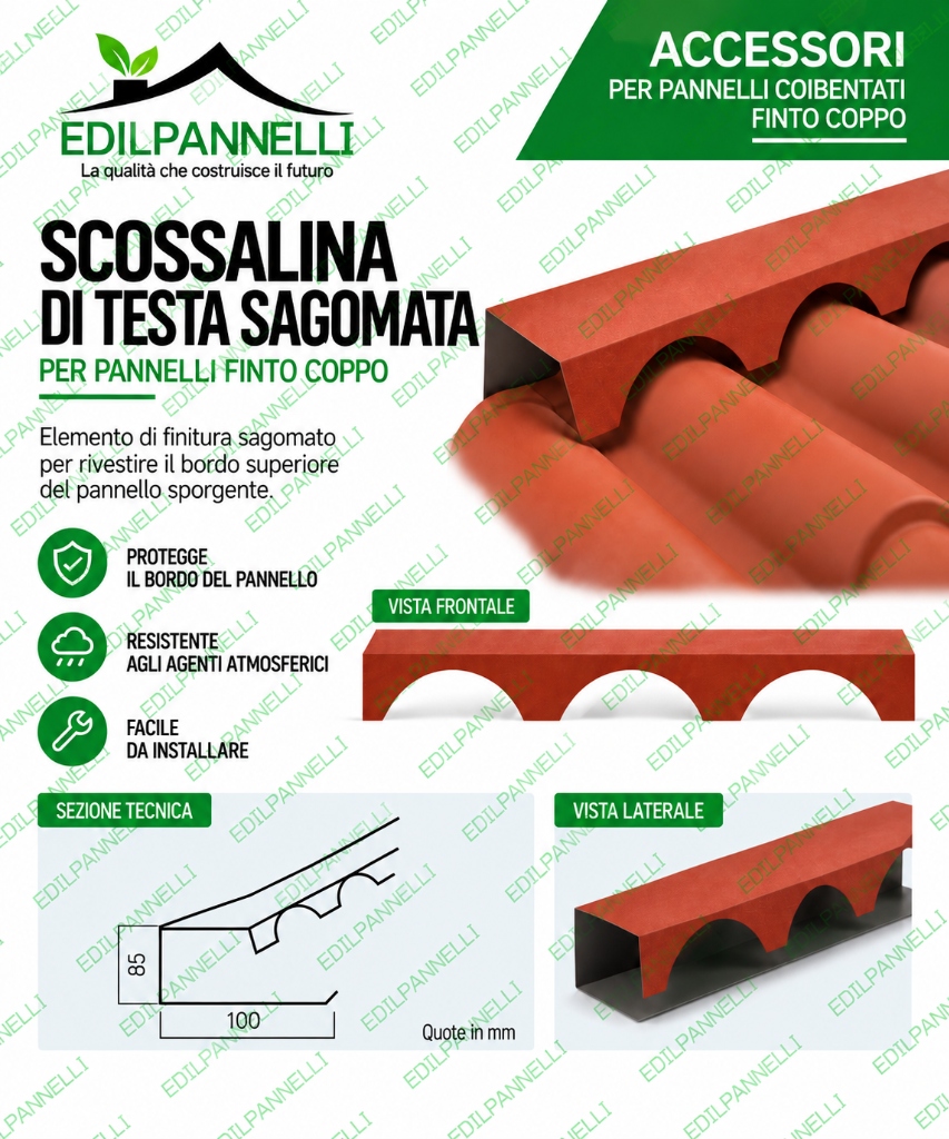 SCOSSALINA DI TESTA SAGOMATA – FINTO COPPO